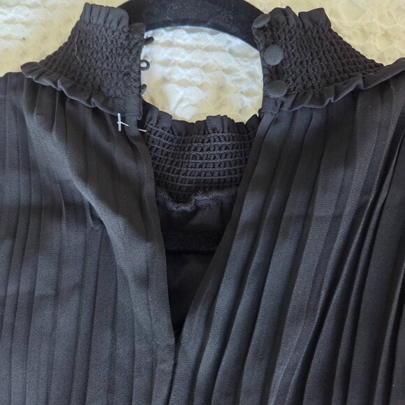 Nanette Lepore Pleated Black Maxi Dress. Size 4. NWT - Picture 5 of 10